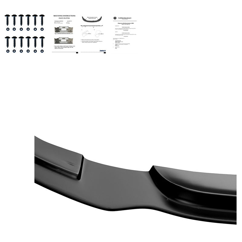 Oneway Frontspoiler passend für BMW 3er F34 GT 335i M-Pack 2012-2017 - Schwarz glänzend