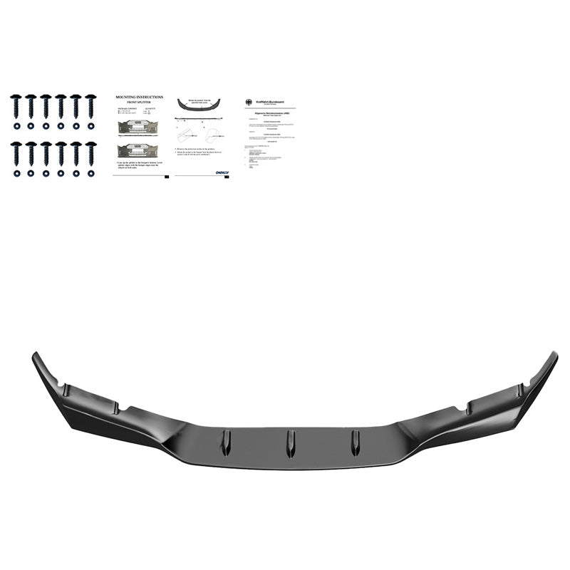 Oneway Frontspoiler passend für BMW M5 F90 PreFacelift 2018-2020 - Schwarz glänzend