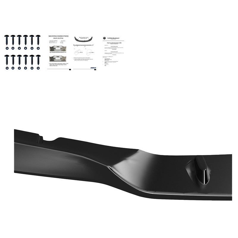 Oneway Frontspoiler passend für BMW M5 F90 PreFacelift 2018-2020 - Schwarz glänzend