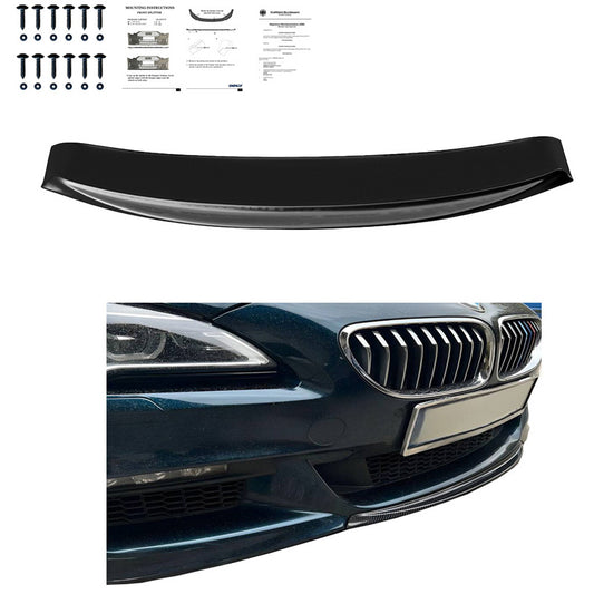 Oneway Frontspoiler passend für BMW 6er F06/F12/F13 Facelift M-Pack 2013-2018 - Version 2 - Schwarz glänzend