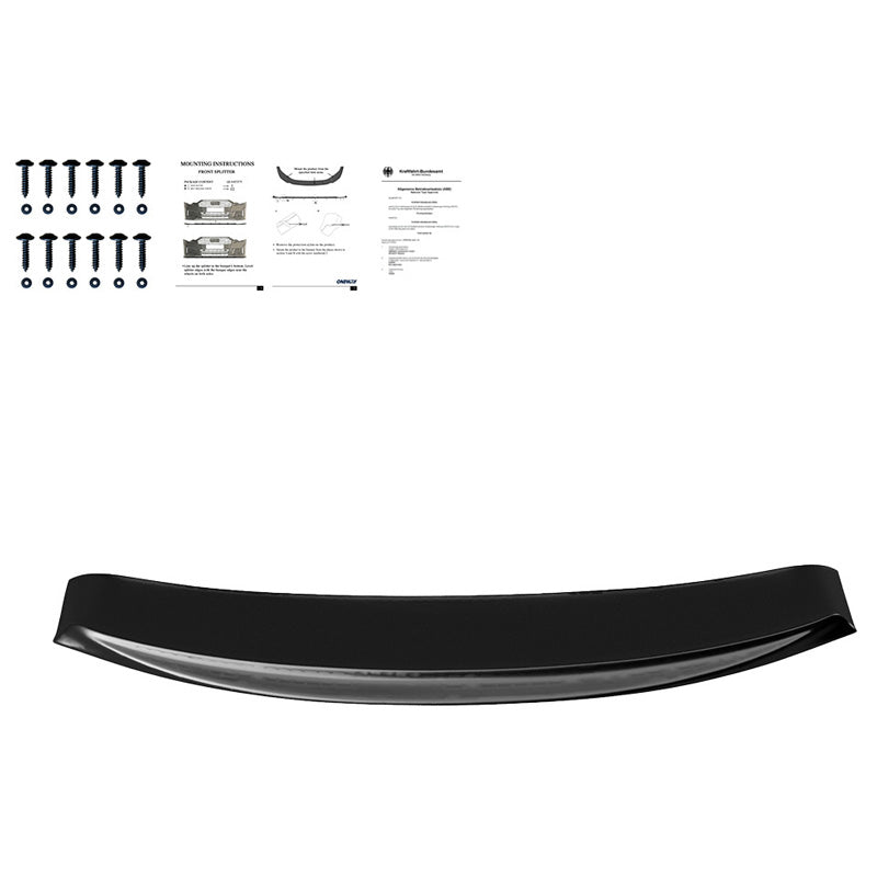 Oneway Frontspoiler passend für BMW 6er F06/F12/F13 Facelift M-Pack 2013-2018 - Version 2 - Schwarz glänzend