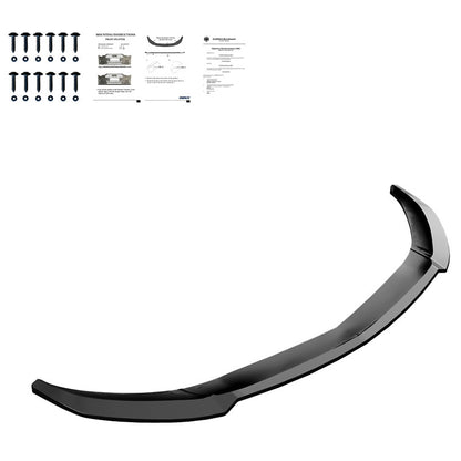 Oneway Frontspoiler passend für Mercedes A-Klasse W176 AMG-Line Facelift 2015-2018 - Schwarz glänzend