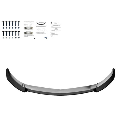 Oneway Frontspoiler passend für Mercedes A-Klasse W176 AMG-Line Facelift 2015-2018 - Schwarz glänzend