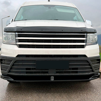 Oneway Frontspoiler passend für Volkswagen Crafter MK2 2016- & MAN TGE MK1 PreFacelift 2016- - Version 2 - Schwarz glänzend