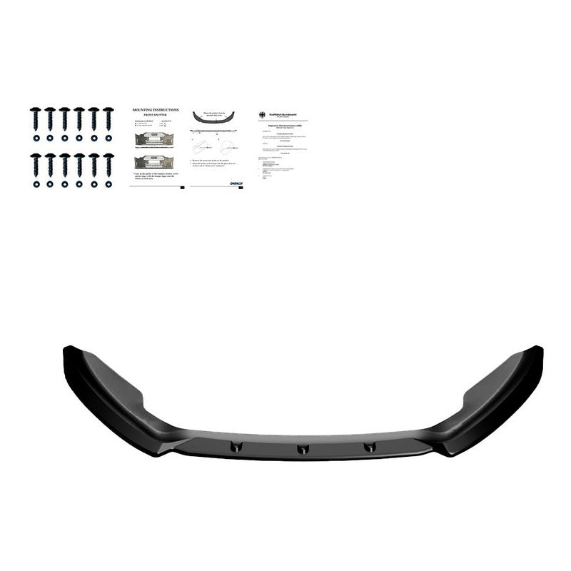 Oneway Frontspoiler passend für Ford Fiesta MK7 Facelift 2012-2017 - Schwarz glänzend