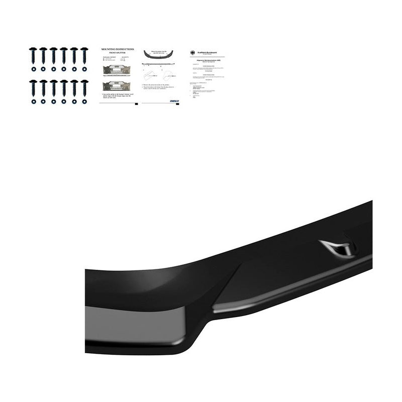 Oneway Frontspoiler passend für Ford Fiesta MK7 Facelift 2012-2017 - Schwarz glänzend