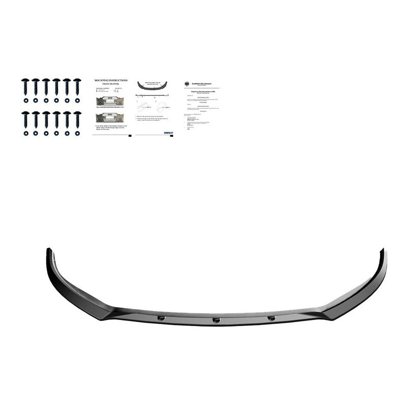 Oneway Frontspoiler passend für Opel Corsa F 2019- - Schwarz glänzend