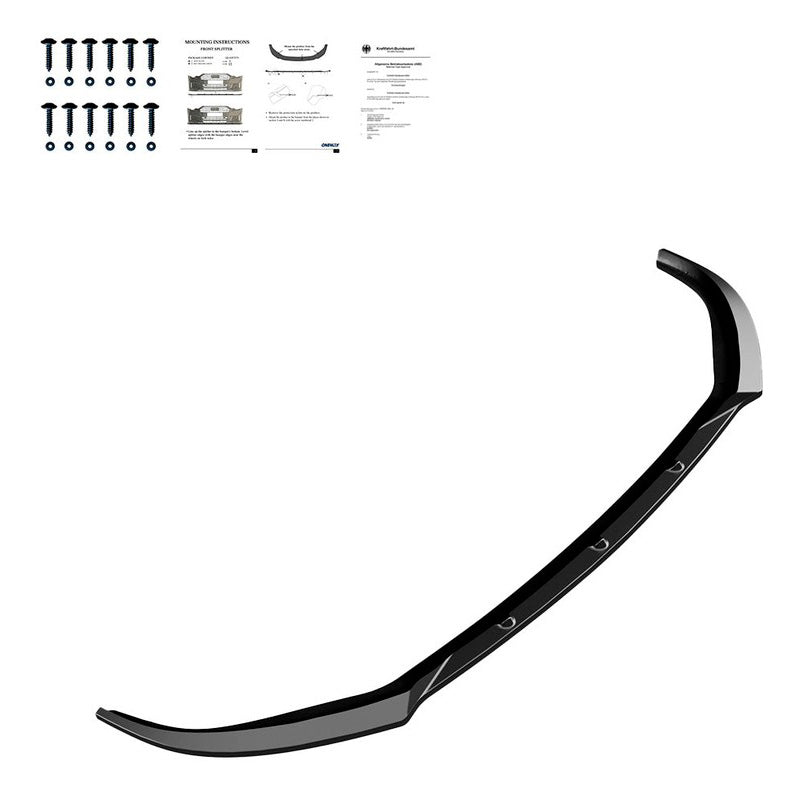 Oneway Frontspoiler passend für Opel Corsa F 2019- - Schwarz glänzend