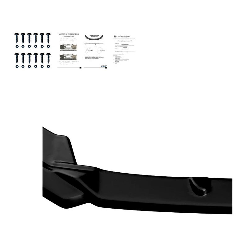 Oneway Frontspoiler passend für Seat Ibiza (6F) 2017- inkl. FR - Schwarz glänzend