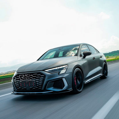 Oneway Frontspoiler passend für Audi A3 S-Line/S3 8Y 2020- - Schwarz glänzend