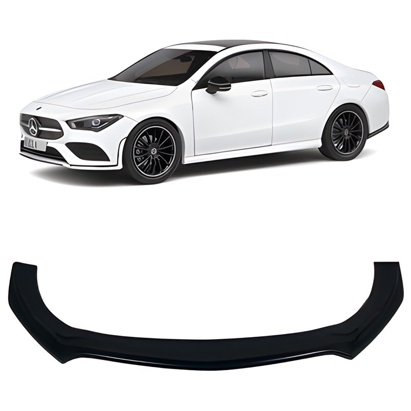 Oneway Frontspoiler passend für Mercedes CLA 35 AMG Aero C118 2019- - Schwarz glänzend