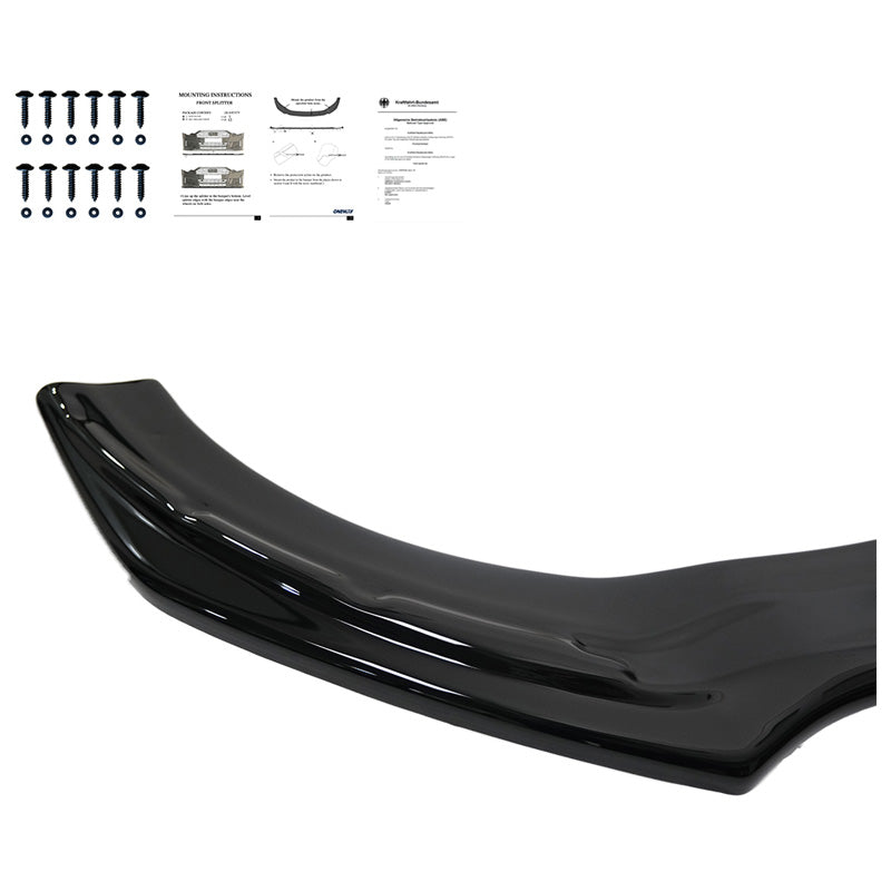 Oneway Frontspoiler passend für Mercedes CLA 35 AMG Aero C118 2019- - Schwarz glänzend