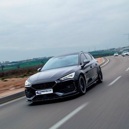 Oneway Frontspoiler passend für Cupra Leon HB/ST 2020-2024 - Schwarz glänzend