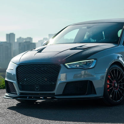 Oneway Frontspoiler passend für Audi RS3 8V Sportback 2015-2016 - Schwarz glänzend
