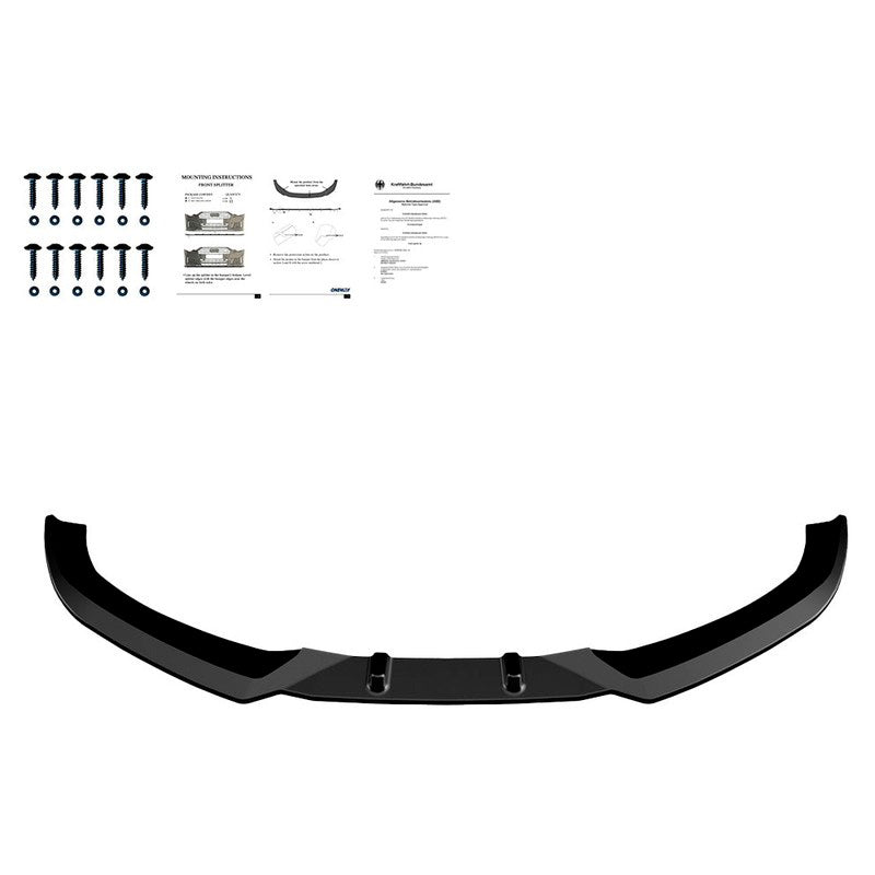 Oneway Frontspoiler passend für Audi RS3 8V Sportback 2015-2016 - Schwarz glänzend