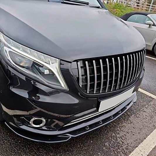 Oneway Frontspoiler passend für Mercedes Vito W447 2014- - Schwarz glänzend
