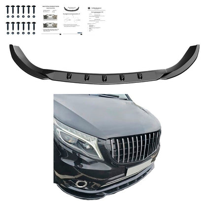 Oneway Frontspoiler passend für Mercedes Vito W447 2014- - Schwarz glänzend