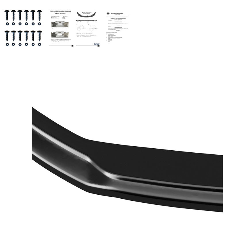 Oneway Frontspoiler passend für Audi Q5/SQ5 (FY) 2017-2020 - Schwarz glänzend