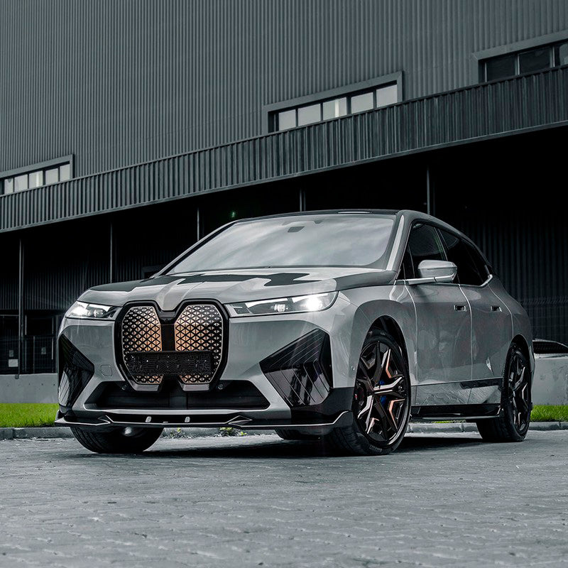 Oneway Frontspoiler passend für BMW iX M-Pack i20 2021- - Schwarz glänzend
