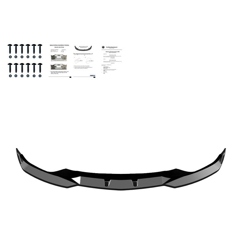 Oneway Frontspoiler passend für BMW iX M-Pack i20 2021- - Schwarz glänzend