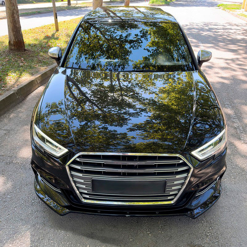 Oneway Frontspoiler passend für Audi S3 Sportback 8V Facelift 2016-2020 - Schwarz glänzend
