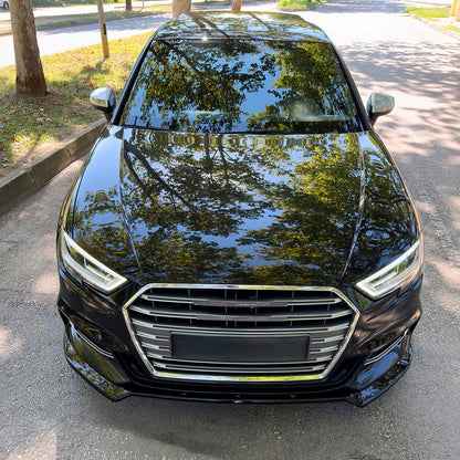 Oneway Frontspoiler passend für Audi S3 Sportback 8V Facelift 2016-2020 - Schwarz glänzend