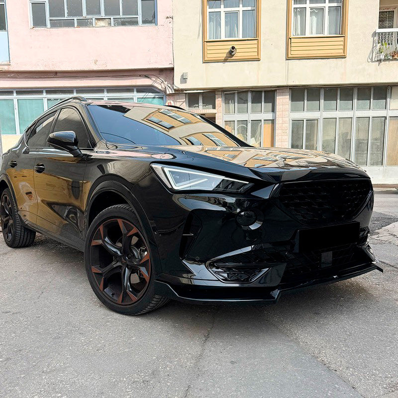 Oneway Frontspoiler passend für Cupra Formentor 2020-2024 exkl. VZ5 - Version 2 - Schwarz glänzend