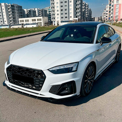 Oneway Frontspoiler passend für Audi A5 S-Line/S5 F5 Facelift 2019- - Schwarz glänzend