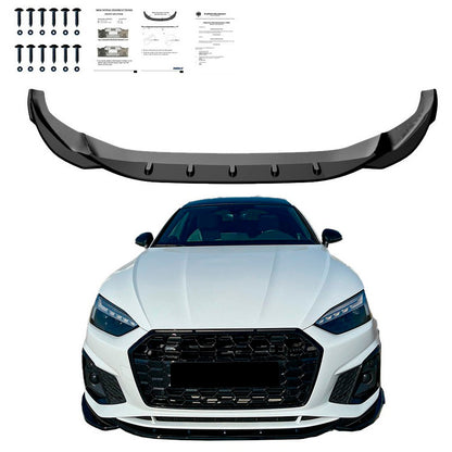 Oneway Frontspoiler passend für Audi A5 S-Line/S5 F5 Facelift 2019- - Schwarz glänzend