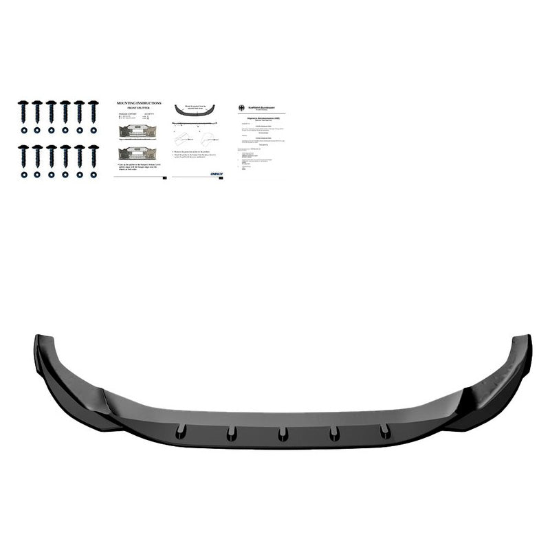 Oneway Frontspoiler passend für Audi A5 S-Line/S5 F5 Facelift 2019- - Schwarz glänzend