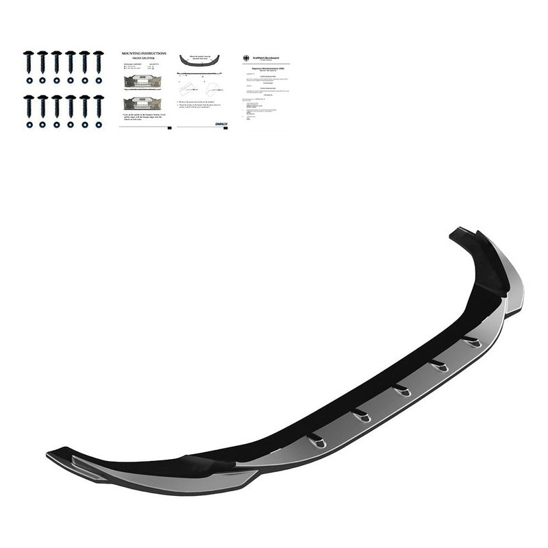 Oneway Frontspoiler passend für Audi A5 S-Line/S5 F5 Facelift 2019- - Schwarz glänzend