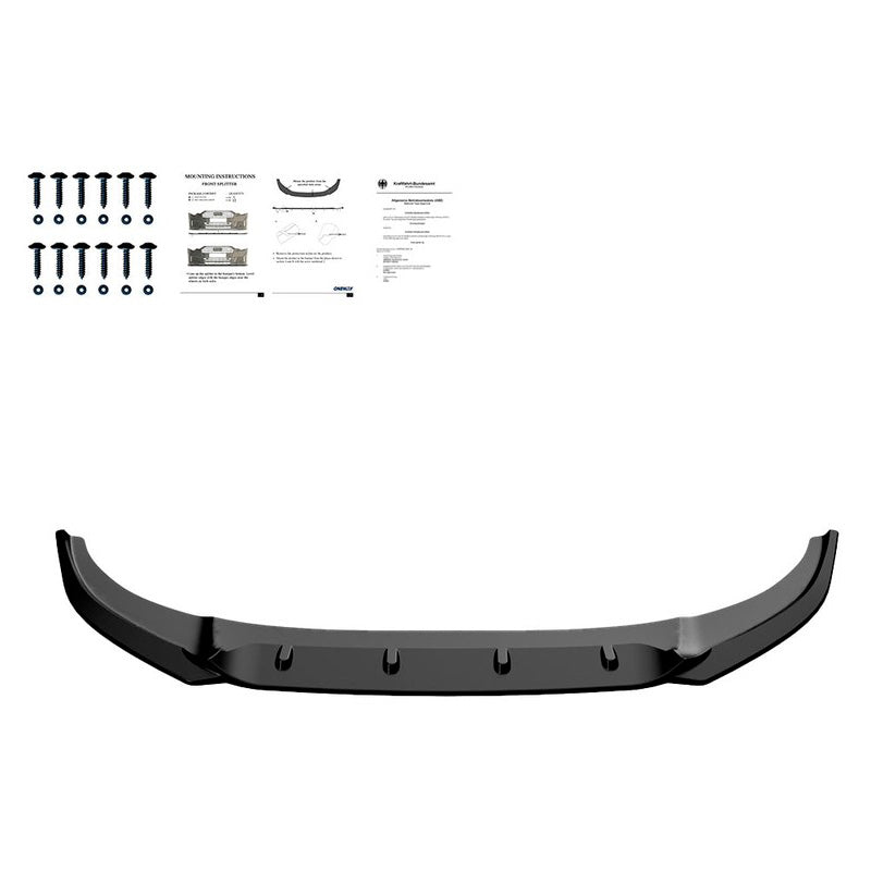Oneway Frontspoiler passend für Audi RS Q8 MK1 2019-2023 - Schwarz glänzend