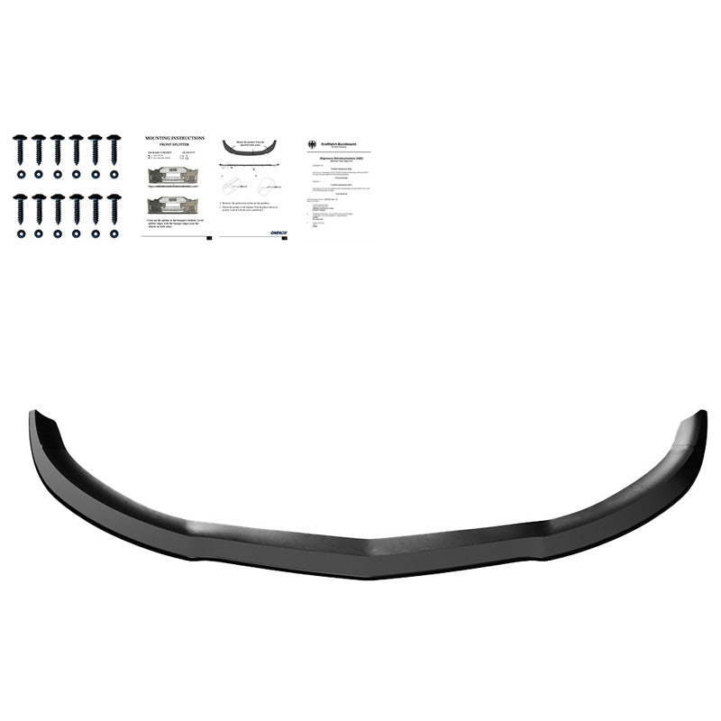 Oneway Frontspoiler passend für Mercedes A45 AMG W176 2013-2015 - Schwarz glänzend
