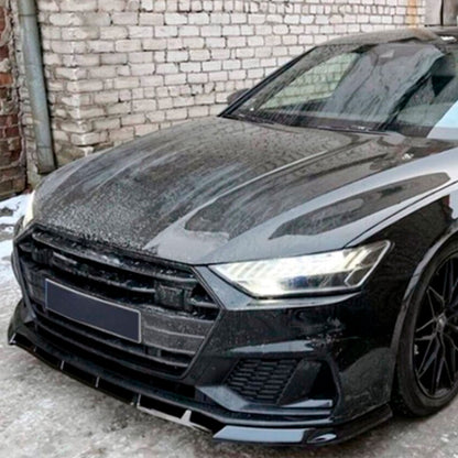 Oneway Frontspoiler passend für Audi A7 S-Line/S7 C8 2018- - Schwarz glänzend