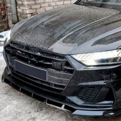 Oneway Frontspoiler passend für Audi A7 S-Line/S7 C8 2018- - Schwarz glänzend