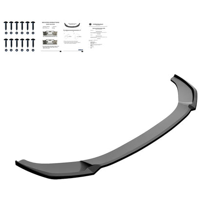 Oneway Frontspoiler passend für Audi A6 S-Line/S6 C8 (Limousine/Avant) 2018- - Version 2 - Schwarz glänzend