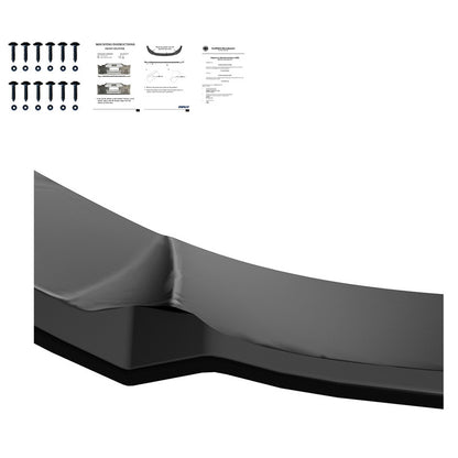 Oneway Frontspoiler passend für Audi A6 S-Line/S6 C8 (Limousine/Avant) 2018- - Version 2 - Schwarz glänzend