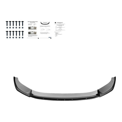 Oneway Frontspoiler passend für Audi A6 S-Line/S6 C8 (Limousine/Avant) 2018- - Version 3 - Schwarz glänzend