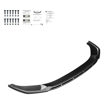 Oneway Frontspoiler passend für Audi A6 S-Line/S6 C8 (Limousine/Avant) 2018- - Version 3 - Schwarz glänzend