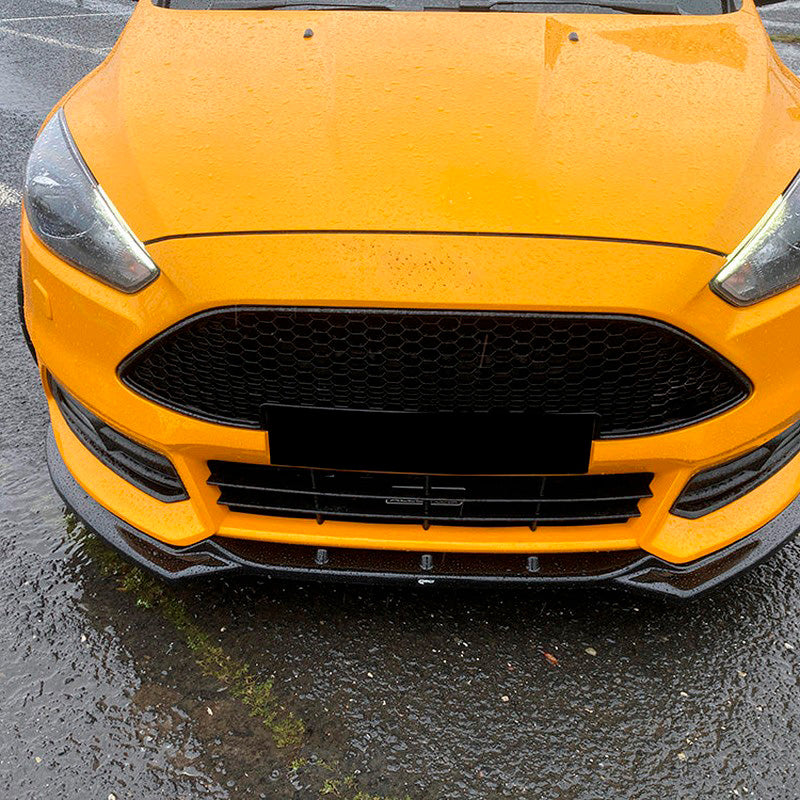 Oneway Frontspoiler passend für Ford Focus ST MK3 HB/Kombi Facelift 2015-2018 - Schwarz glänzend