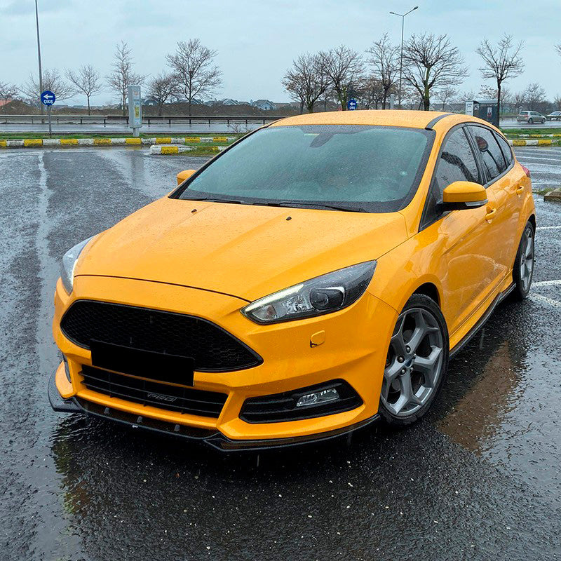 Oneway Frontspoiler passend für Ford Focus ST MK3 HB/Kombi Facelift 2015-2018 - Schwarz glänzend