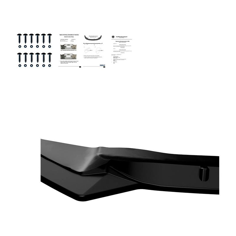 Oneway Frontspoiler passend für Ford Focus ST MK3 HB/Kombi Facelift 2015-2018 - Schwarz glänzend