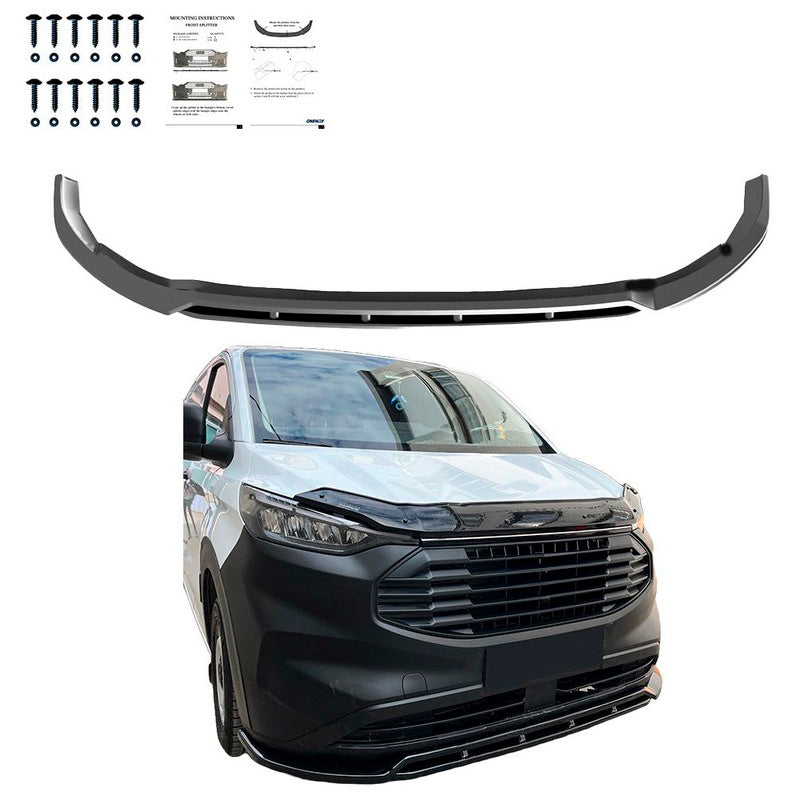 Oneway Frontspoiler passend für Ford Transit Custom MK2 2023- - Version 2 - Schwarz glänzend