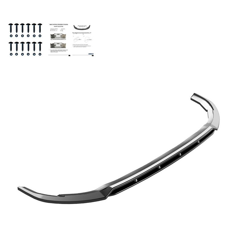 Oneway Frontspoiler passend für Ford Transit Custom MK2 2023- - Version 2 - Schwarz glänzend