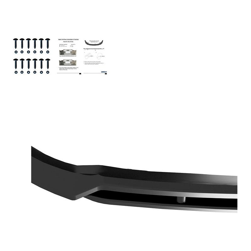 Oneway Frontspoiler passend für Ford Transit Custom MK2 2023- - Version 2 - Schwarz glänzend