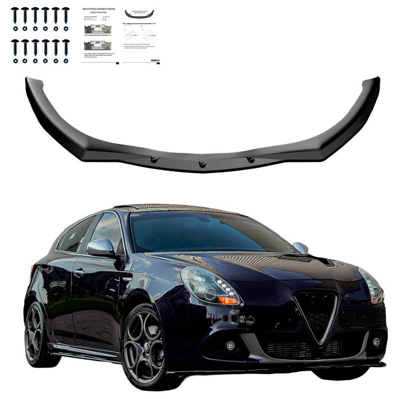 Oneway Frontspoiler passend für Alfa Romeo Giulietta 2010-2020 - Schwarz glänzend