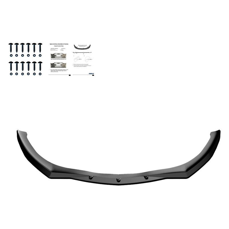 Oneway Frontspoiler passend für Alfa Romeo Giulietta 2010-2020 - Schwarz glänzend