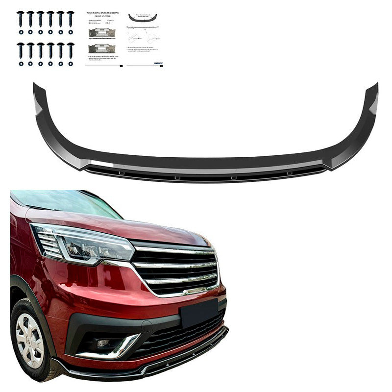 Oneway Frontspoiler passend für Renault Trafic 2022- - Schwarz glänzend