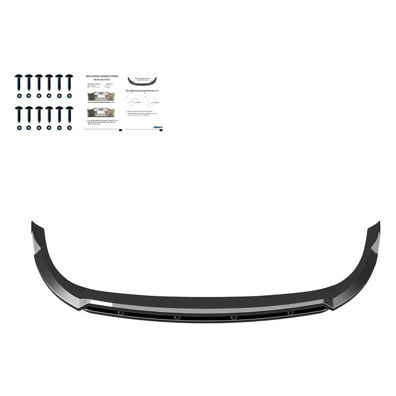 Oneway Frontspoiler passend für Renault Trafic 2022- - Schwarz glänzend