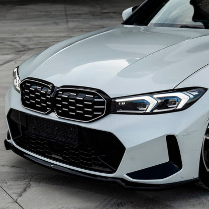 Oneway Frontspoiler passend für BMW 3er G20/G21/M340i M-Pack Facelift 2022- - Schwarz glänzend